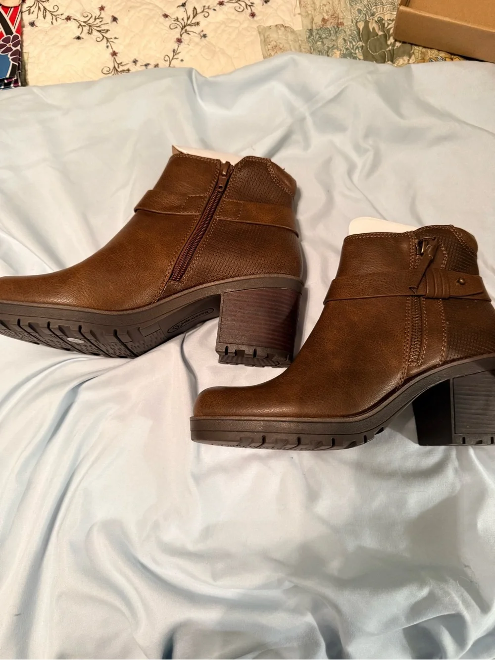 Lucky Brand Ilse Brown Ankle Boots Booties Size 6.5 New in Box